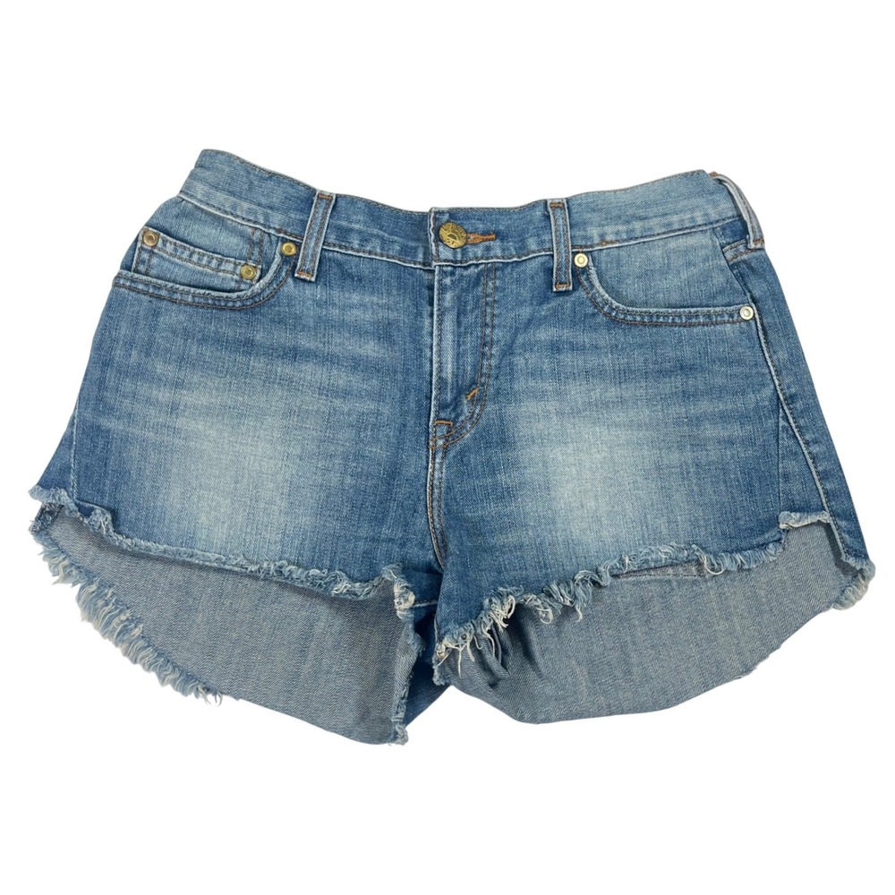 Levis Denim Cut Off Shorts Womens 29 Blue‎ Raw Hem Frayed Casual Summer Boho